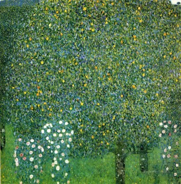 Gustave Klimt Painting - Roses under the Trees Gustav Klimt